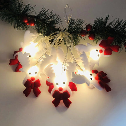 2023 Christmas Decoration Snowman LED String Lights Garland Xmas Fairy Lights Decor for Home Navidad Christmas Ornament New Year