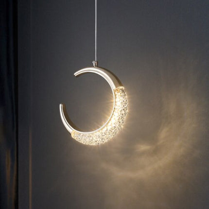 Post Modern Nordic Pendant Light Dining Living Children'S Room Bedside Study Hotel Bar Lighting Romantic Luxurious Moon LED Lamp